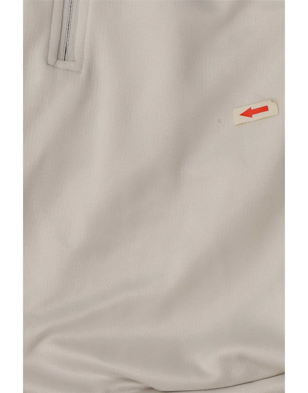 Adidas Hommes Zip Neck Pull Survêtement Top XL Blanc Polyester
