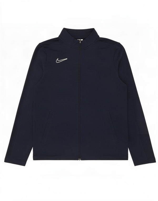 Nike Veste de survêtement Dri Fit pour garçon 12-13 ans Bleu marine Taille L