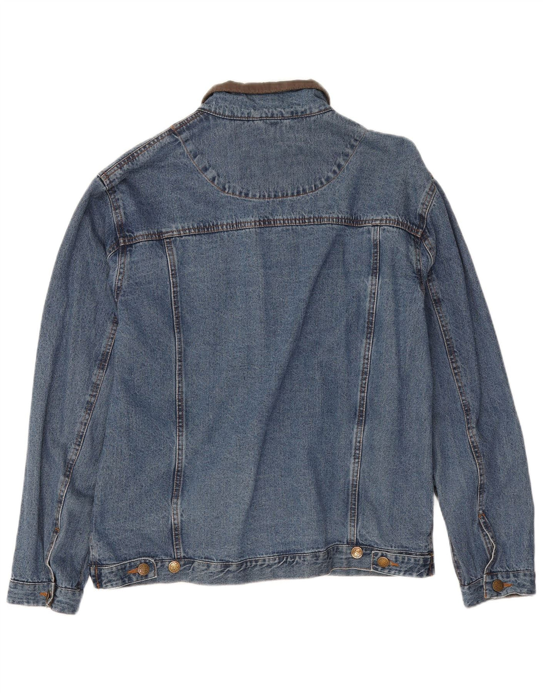 Atlas For Men Mens Denim Jacket UK 40 Large Blue Cotton