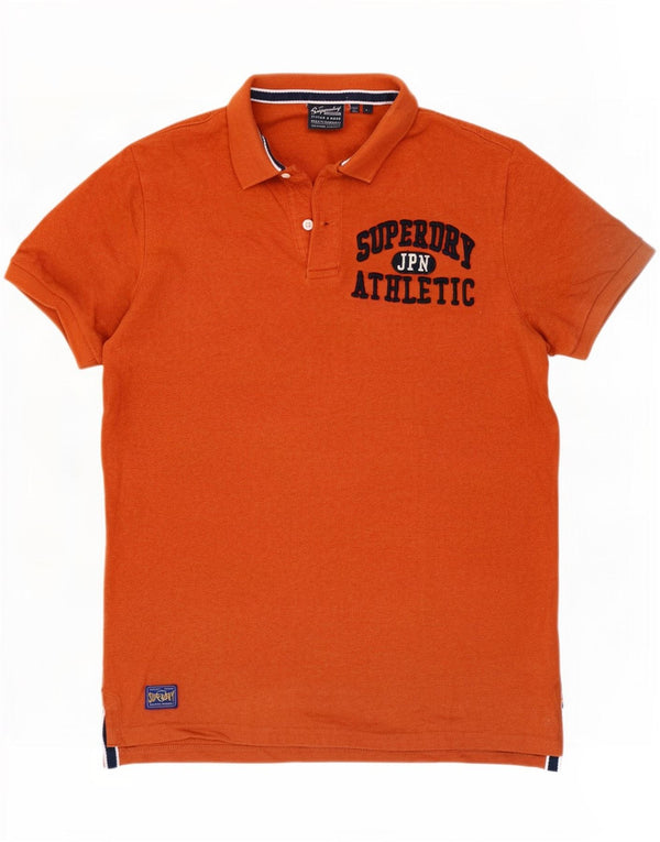 Superdry muška grafička polo majica velika narančasta pamuk