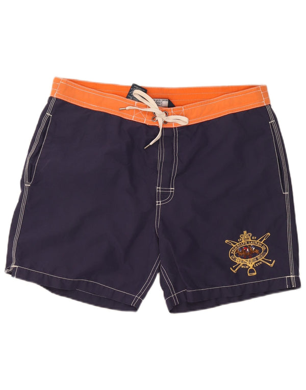 Męskie spodenki kąpielowe Polo Ralph Lauren Graphic, średni granat, blok kolorów