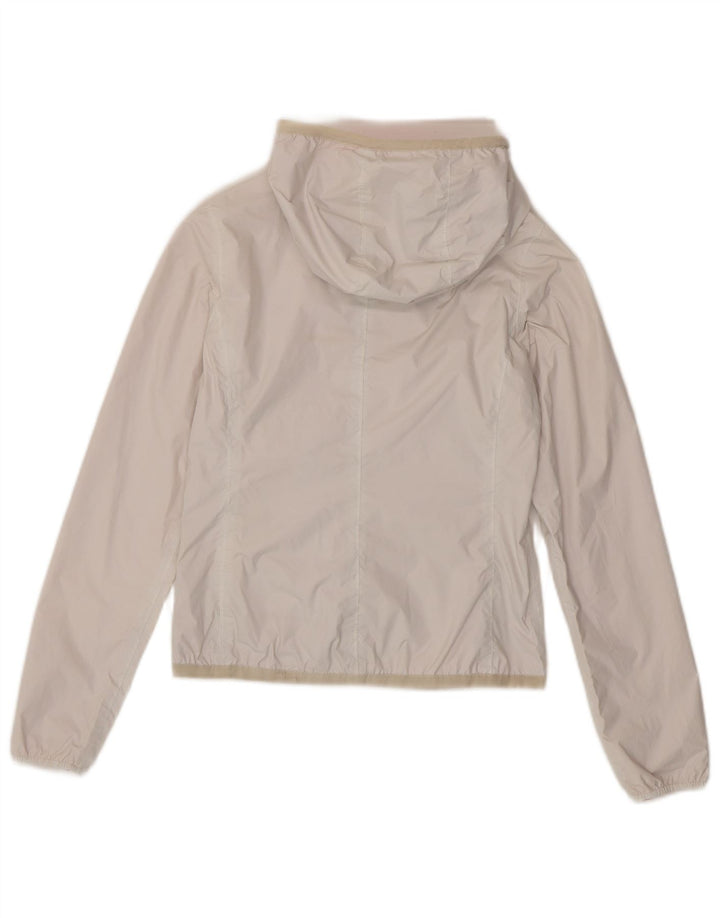 Giubbotto Reversibile Bambina K-Way con Cappuccio 8-9 Anni Rosso in Poliammide