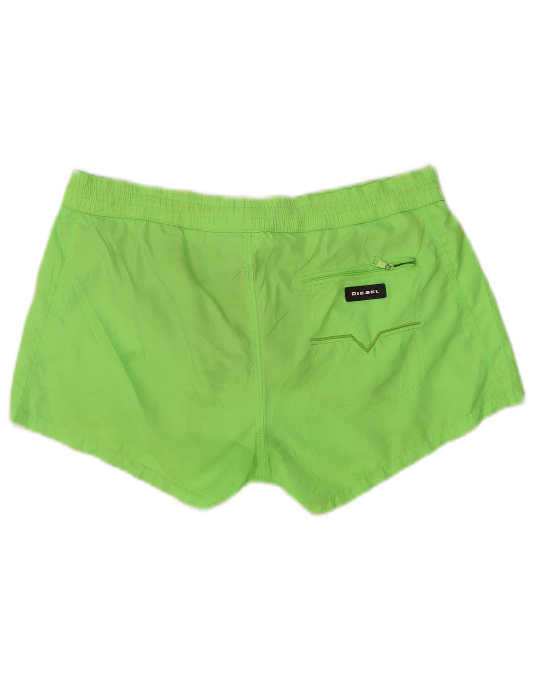 Diesel Short de Bain Graphique Homme Petit Vert Polyester