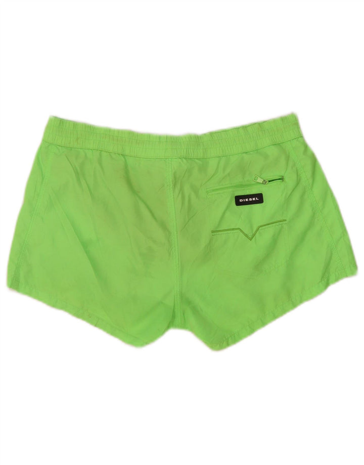Diesel Short de Bain Graphique Homme Petit Vert Polyester