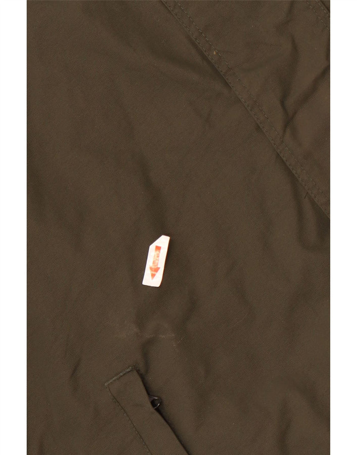 Dickies Mens Hooded Bomber Jacket UK 36 Small Khaki Polyamide