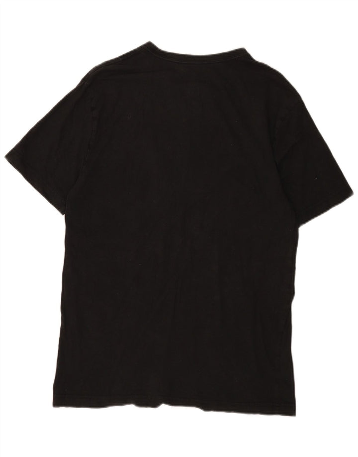 Hurley Mens Graphic T-Shirt Top Small Black Cotton