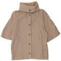 Vintage Womens Shirt Blouse IT 44 Medium Grey Linen