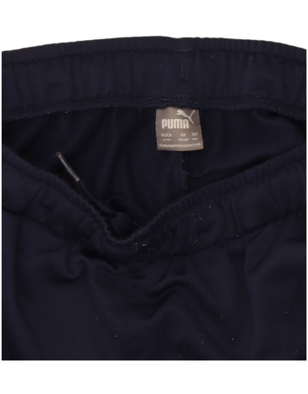 Puma Boys Tracksuit Trousers 13-14 Years Navy Blue Polyester
