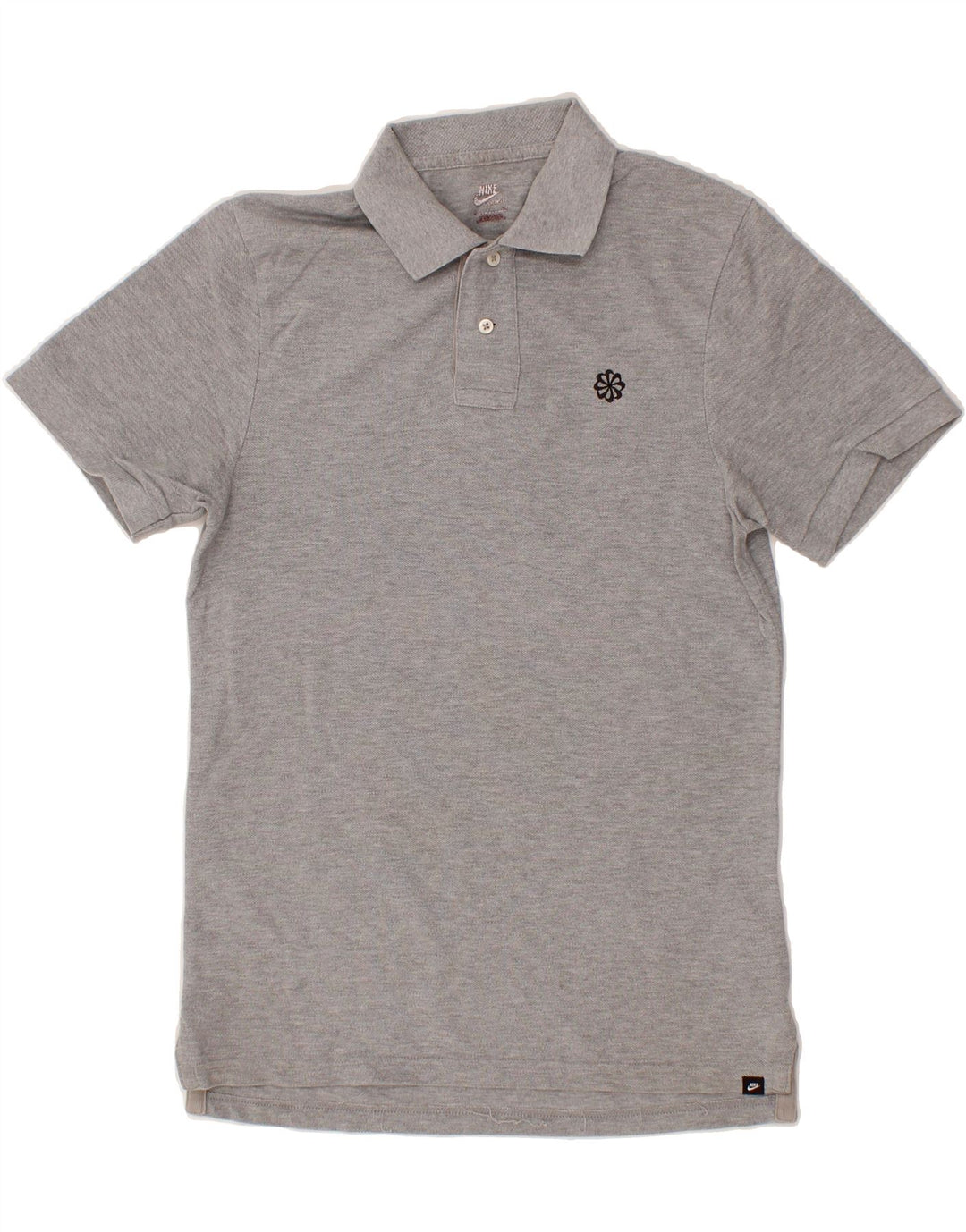 NIKE Mens Polo Shirt Small Grey Cotton Vintage Nike and Second-Hand Nike from Messina Hembry 