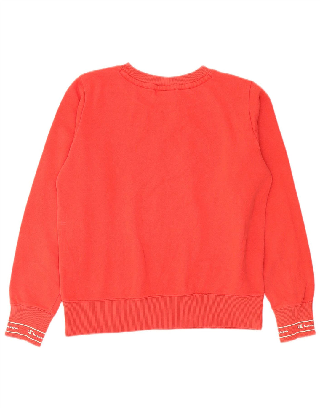 Champion Womens Graphic Sweatshirt Jumper UK 12 Medium Red Cotton