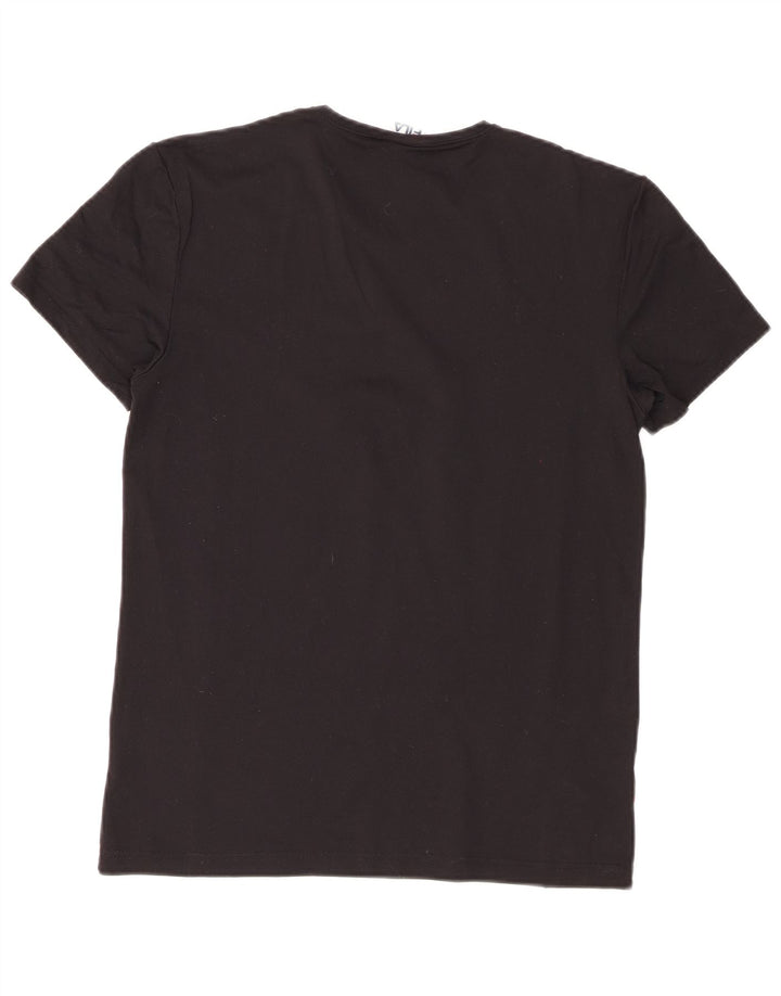 Fila Damen T-Shirt Top Small Schwarz