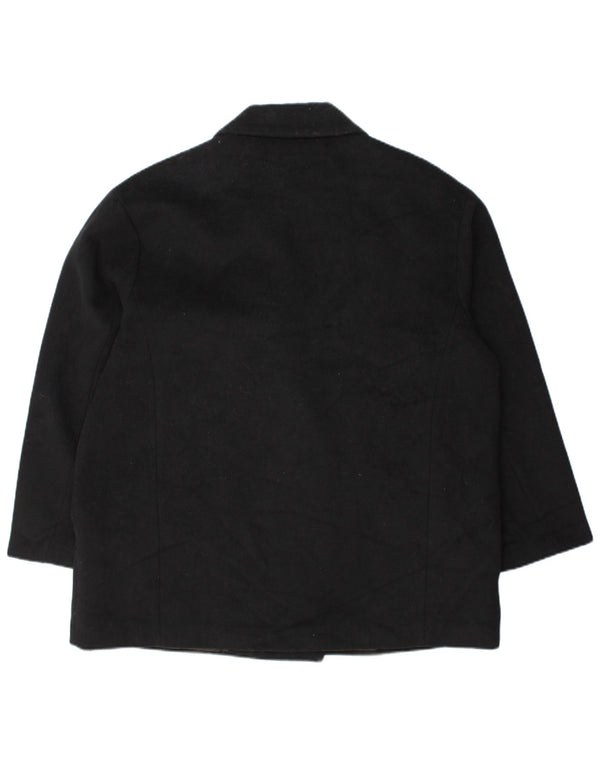 Zara Mujer Abrigo Holgado De Doble Botonadura ES 40 XL Negro