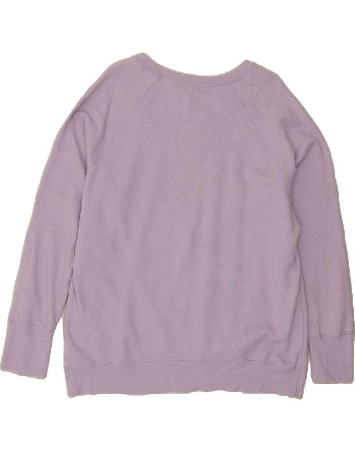 CHAMPION Womens Graphic Oversized Sweatshirt Jumper UK 18 XL Purple Vintage Champion and Second-Hand Champion from Messina Hembry 