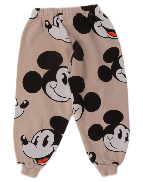 Pantaloni da jogging per ragazze Zara con grafica Topolino 4-5 anni Beige