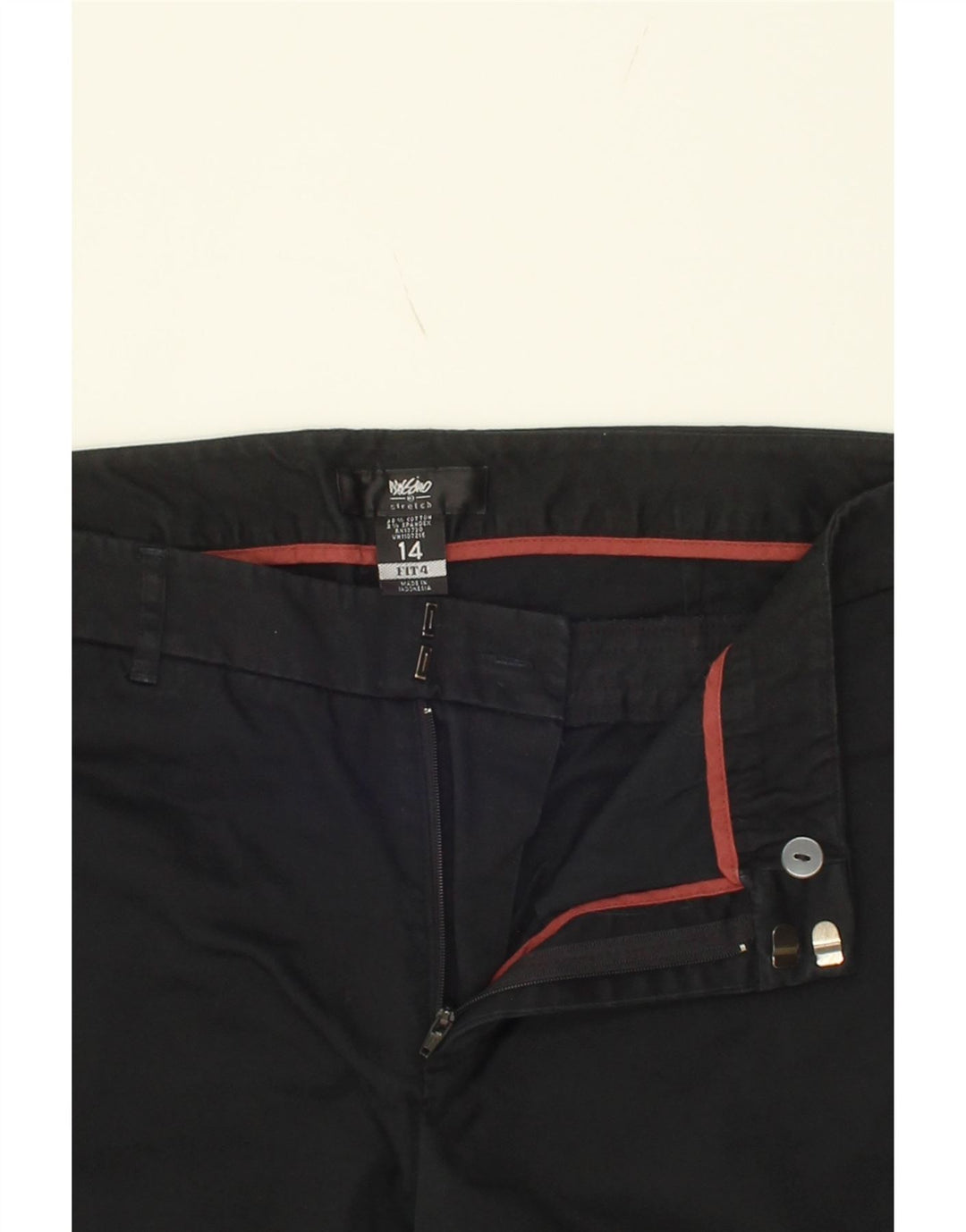 MOSSIMO Womens Slim Capri Trousers US 14 XL W34 L22  Black Cotton Vintage Mossimo and Second-Hand Mossimo from Messina Hembry 