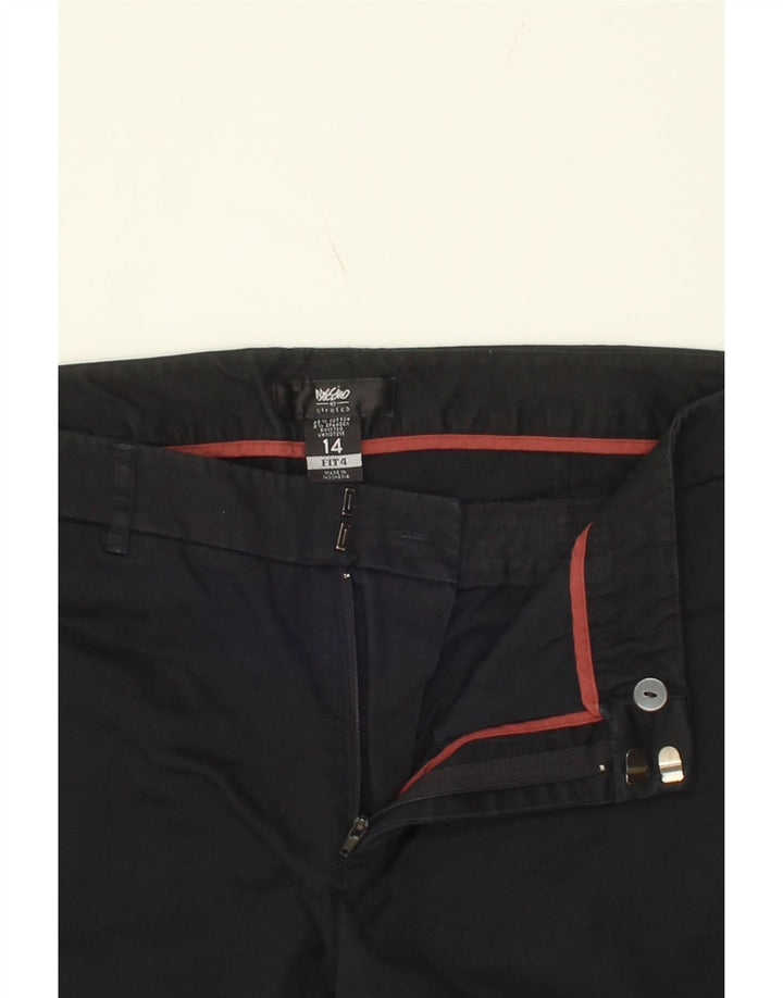 MOSSIMO Womens Slim Capri Trousers US 14 XL W34 L22  Black Cotton Vintage Mossimo and Second-Hand Mossimo from Messina Hembry 