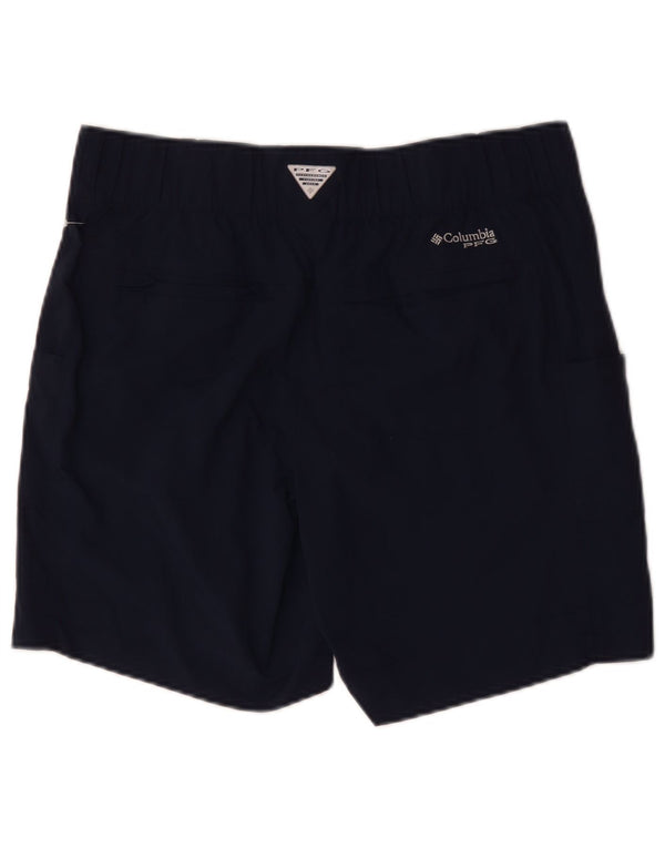 Columbia Womens Cargo Shorts US 12 Large W34 Navy Blue Nylon