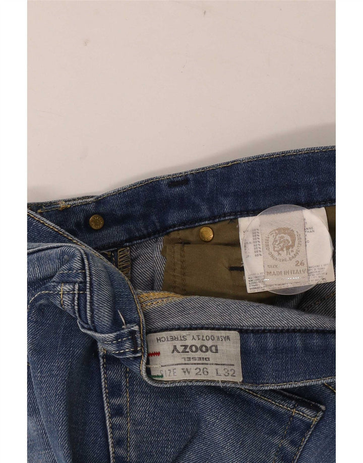 Diesel Womens Doozy Straight Jeans W26 L32 Blue Cotton