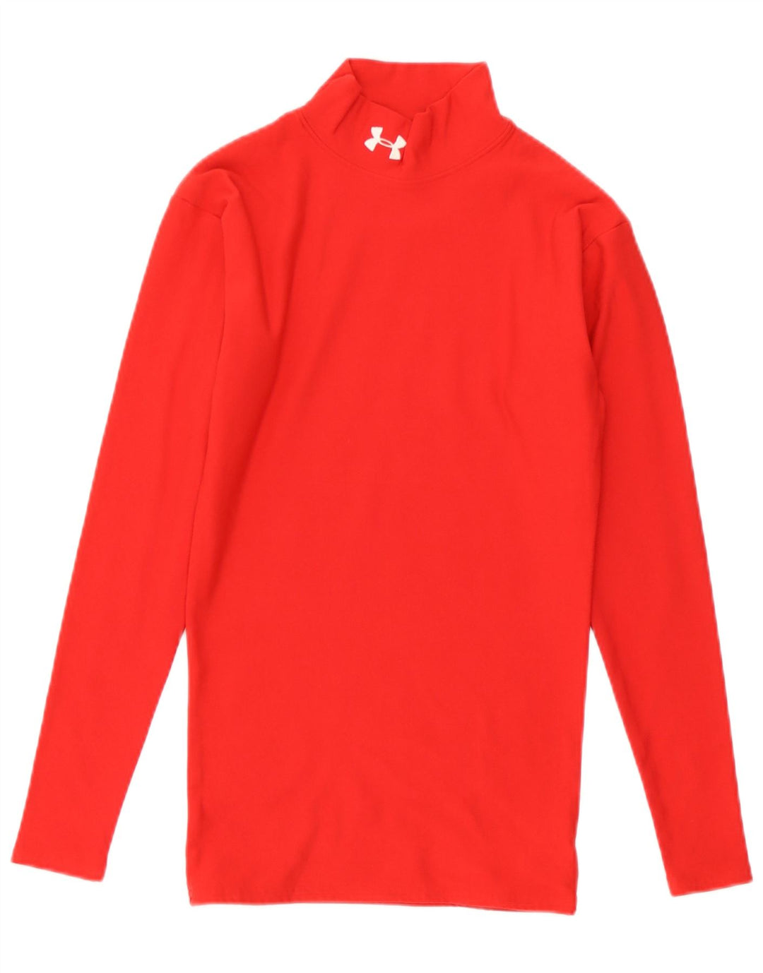 Under Armour Womens Cold Gear Top Long Sleeve UK 8 Small Red Nylon