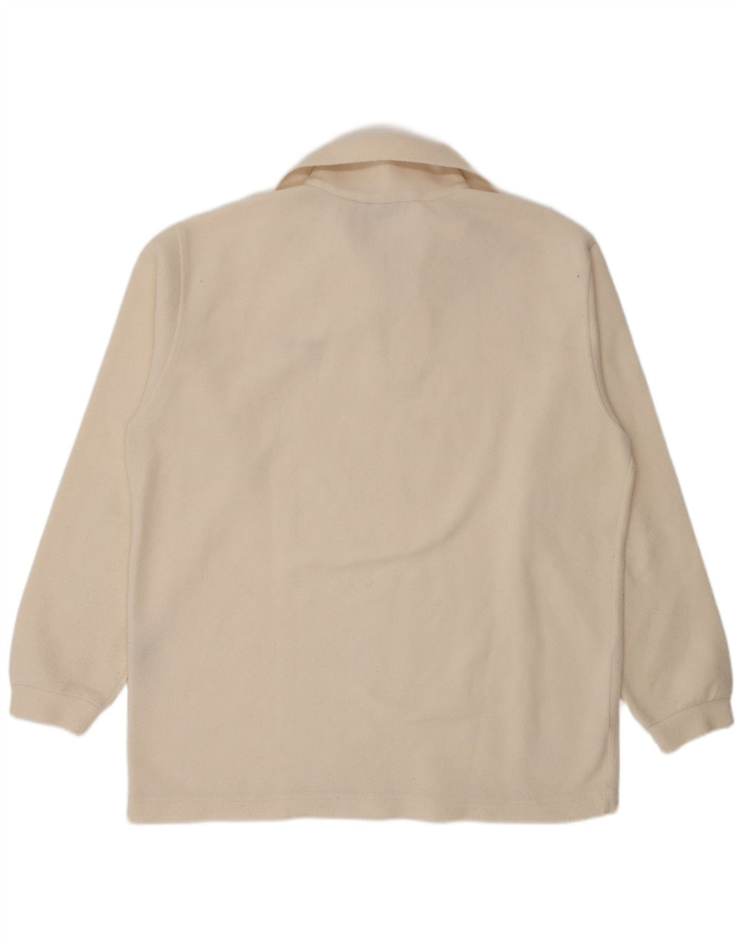 Maglione in pile da uomo Ellesse con zip e collo 2XL poliestere bianco sporco