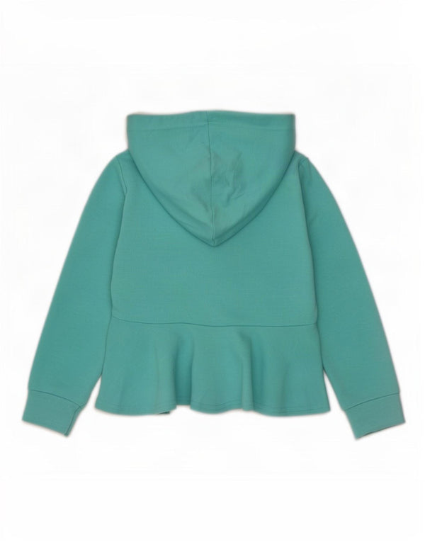Champion Girls Graphic Zip Hoodie Sweater 3-4 Years Turquoise Polyester