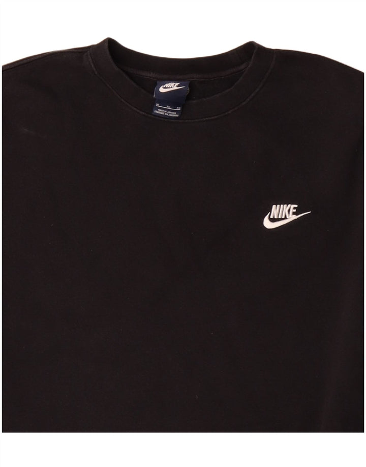 NIKE Mens Sweatshirt Jumper XL Black Cotton