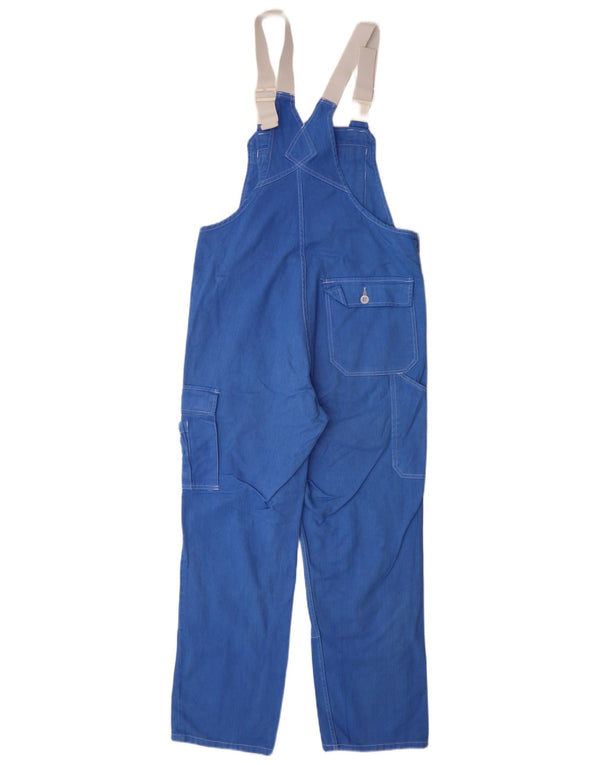 Vintage Womens Dungarees Cargo Trousers IT 44 Medium W30 L29 Blue Cotton