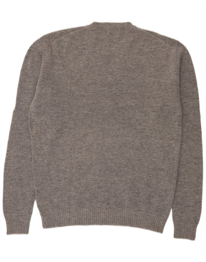 Sergio Tacchini Mens Crew Neck Jumper Sweater 2XL Grey Wool