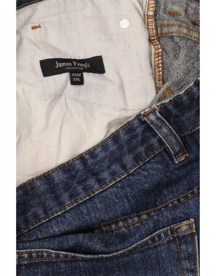 Jeans corti da uomo James Pringle W36 L25 cotone blu