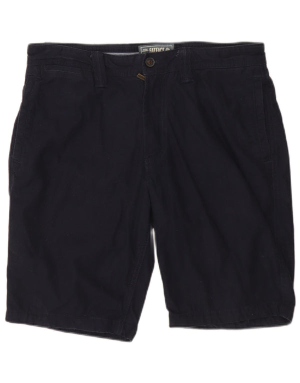 Fat Face Mens Chino Shorts W34 Large Navy Blue Cotton