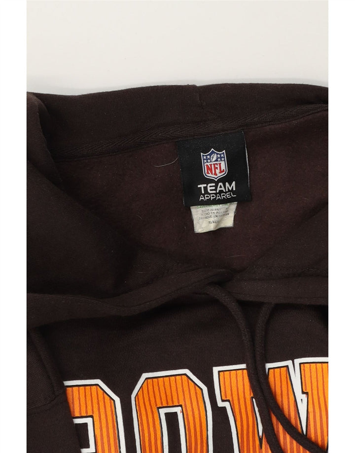NFL Mens Graphic Hoodie Jumper XL Brown Cotton Vintage NFL and Second-Hand NFL from Messina Hembry 