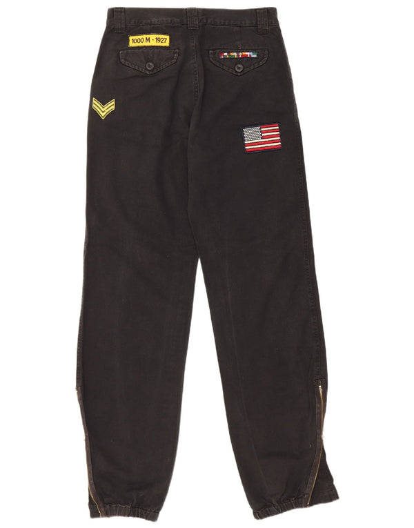 Killer Loop Womens Joggers Straight Jeans IT 42 Medium W28 L33 Black Cotton
