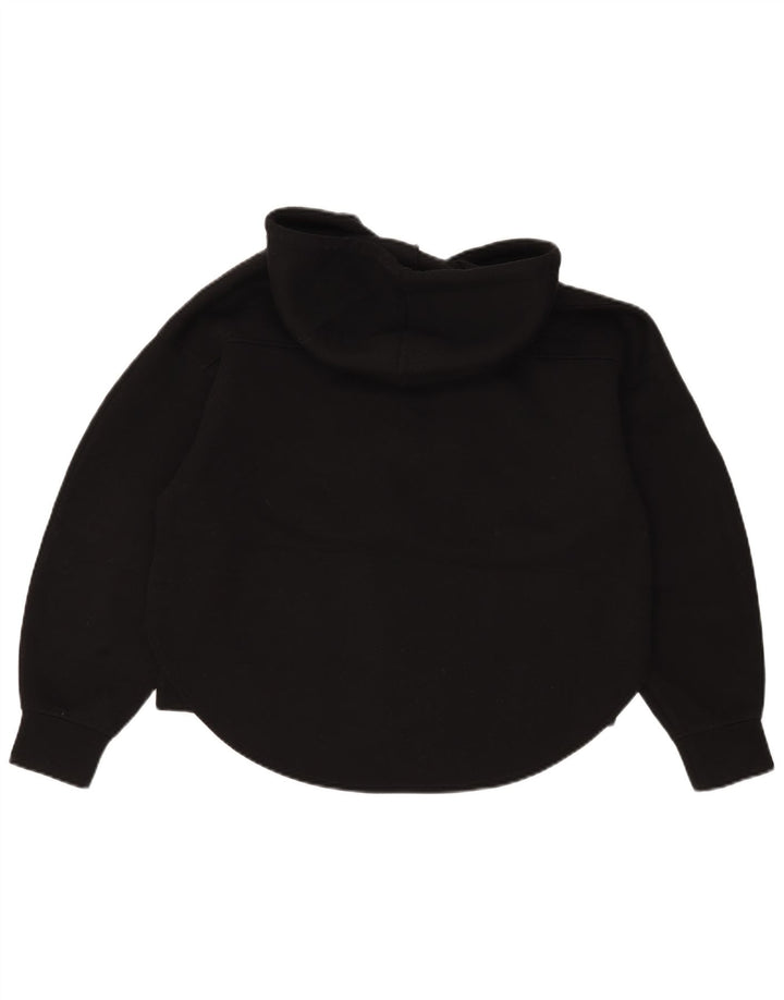 Zara Dame Oversized Hættetrøje Sweater UK 10 Lille sort polyester