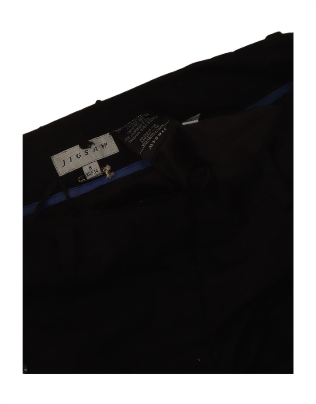 Jigsaw Womens Bootcut Chino Trousers UK 8 Small W30 L31 Black Polyester