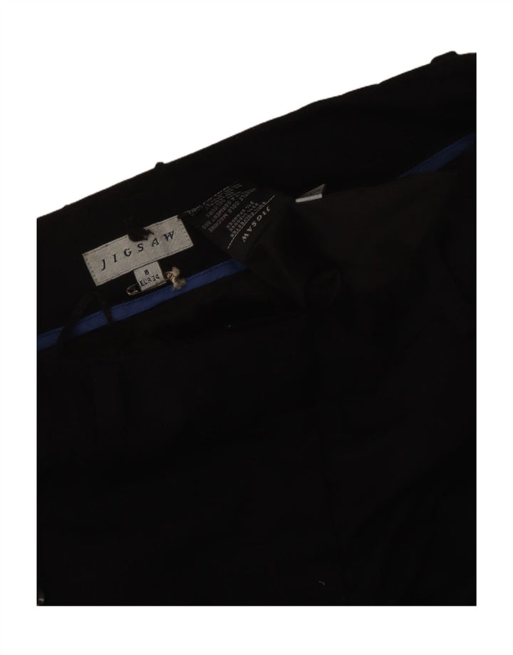 Jigsaw Womens Bootcut Chino Trousers UK 8 Small W30 L31 Black Polyester
