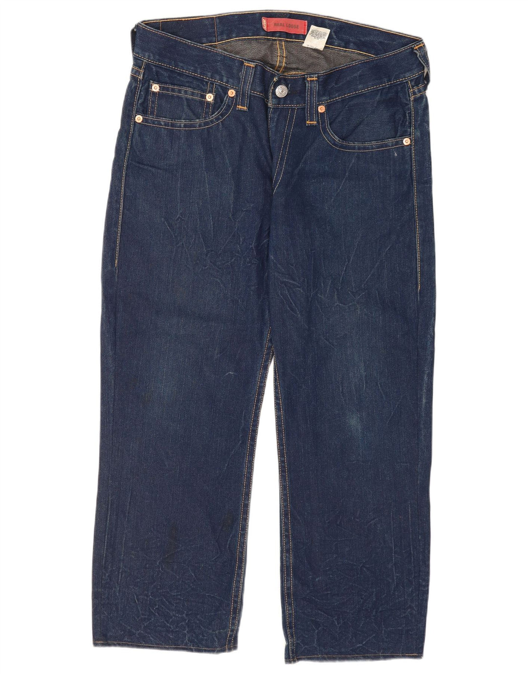 Levi's Mens Loose Jeans W34 L27 Navy Blue Cotton