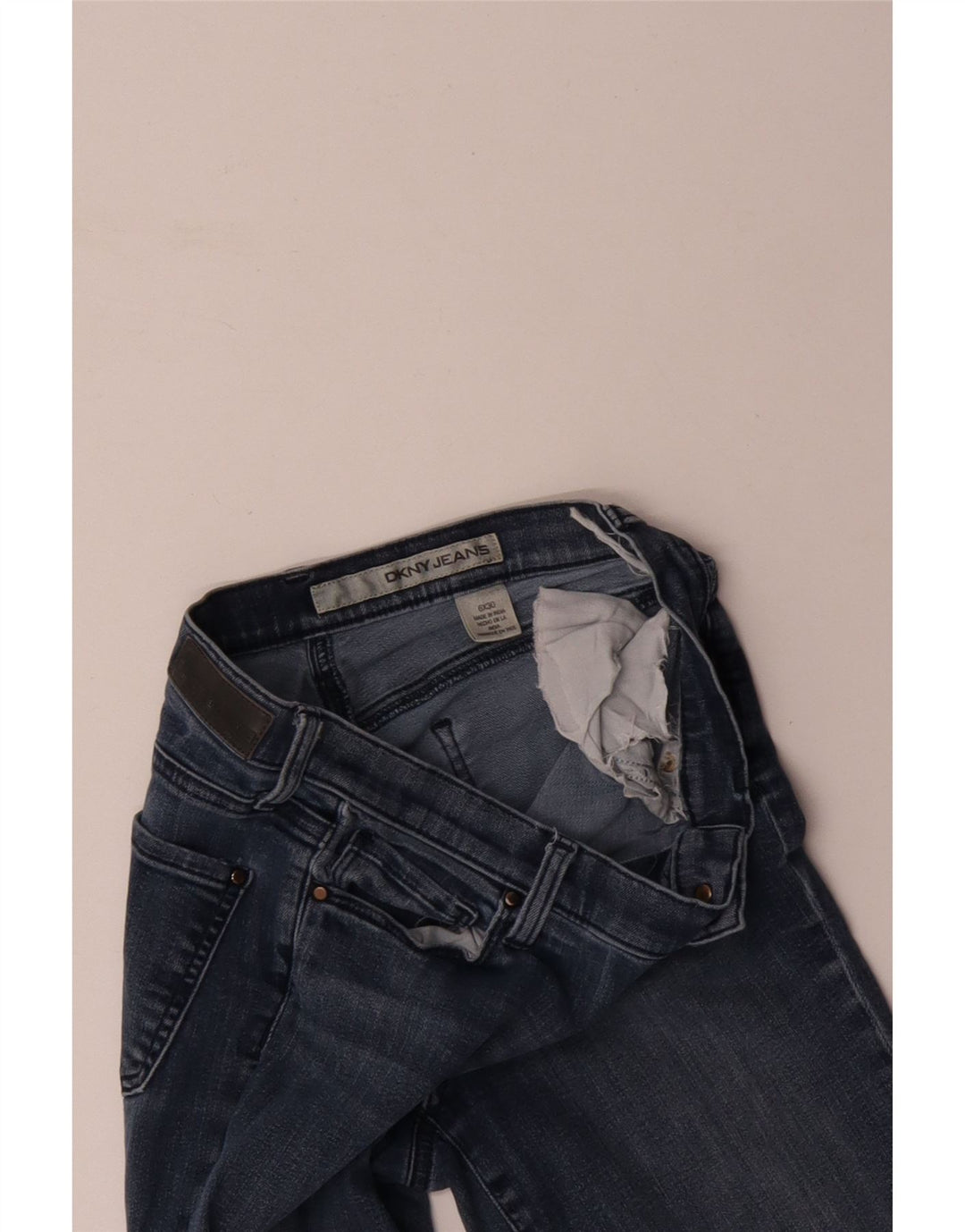DKNY Womens Slim Jeans US 6 Medium W30 L30 Blue Cotton