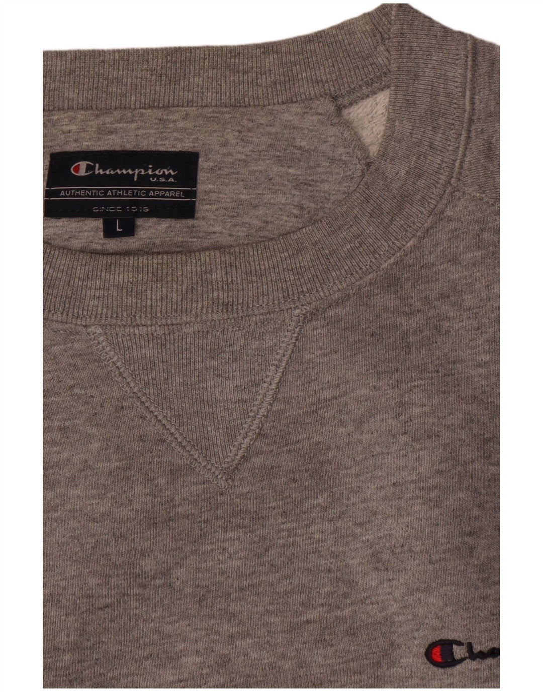 Champion Sweat-shirt pour homme en coton gris Taille L
