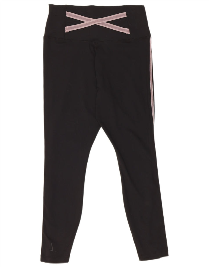 Nike Dame Leggings UK 14 Large Sort Polyester