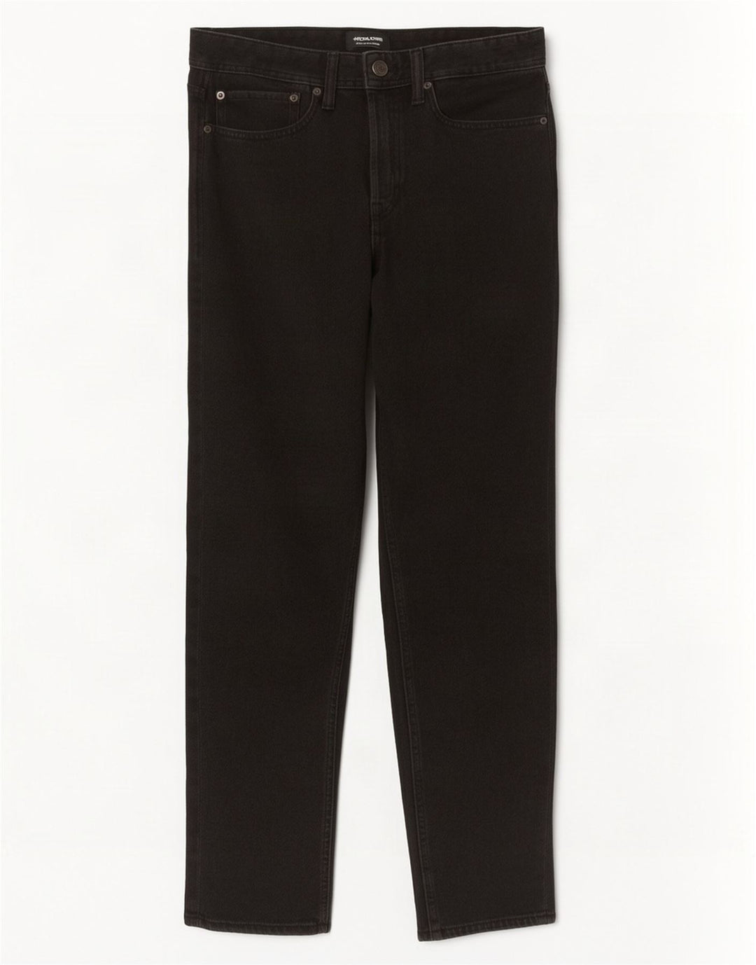 Jack & Jones Mens Straight Jeans W32 L32 Black Cotton