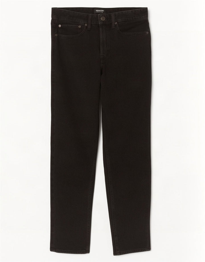 Jack & Jones Mens Straight Jeans W32 L32 Black Cotton