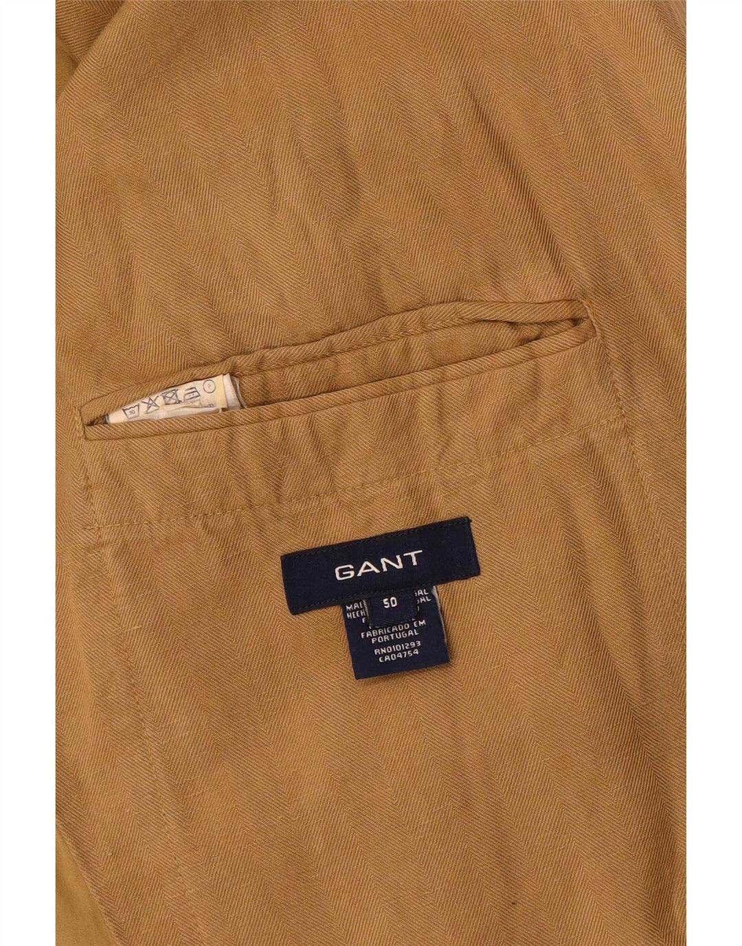 Ανδρικό σακάκι Gant 2 Button Blazer IT 50 Large Brown Λευκό