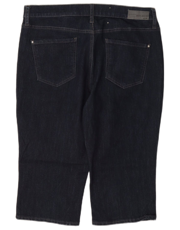 Dkny Womens Ludlow Bermuda Denim Shorts US 8 Medium W30 L16 Navy Blue