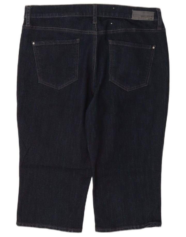 Dkny Womens Ludlow Bermuda Denim Shorts US 8 Medium W30 L16 Navy Blue