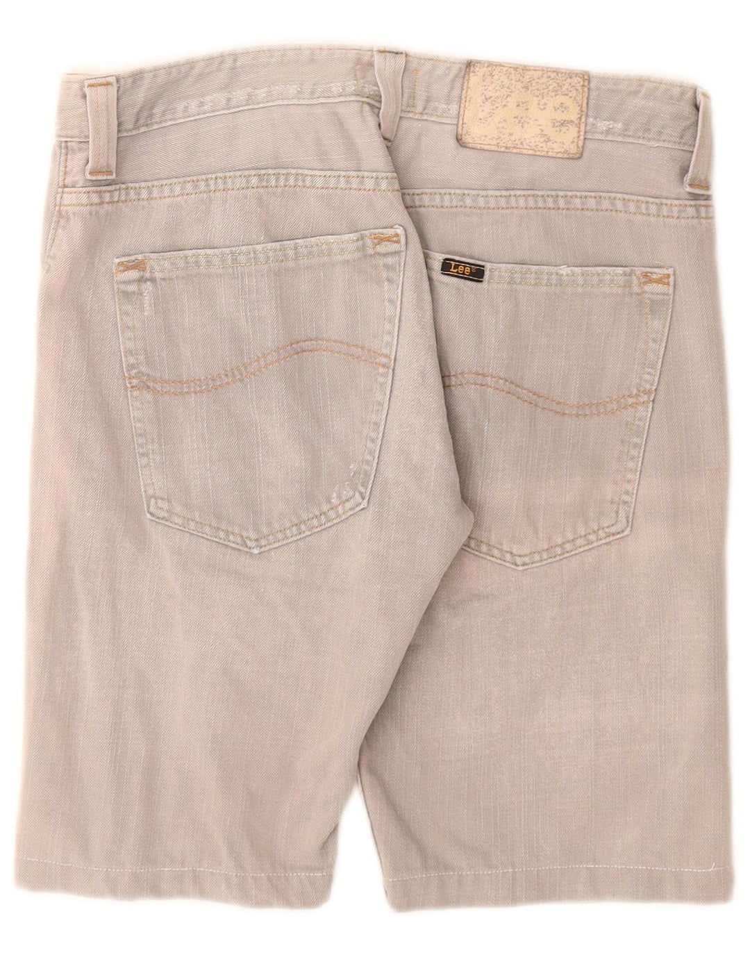 Lee Mens Powell Denim Shorts W32 Medium Grey Cotton
