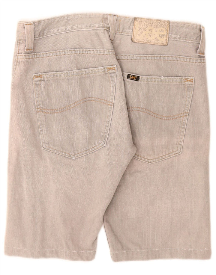 Lee Mens Powell Denim Shorts W32 Medium Grey Cotton