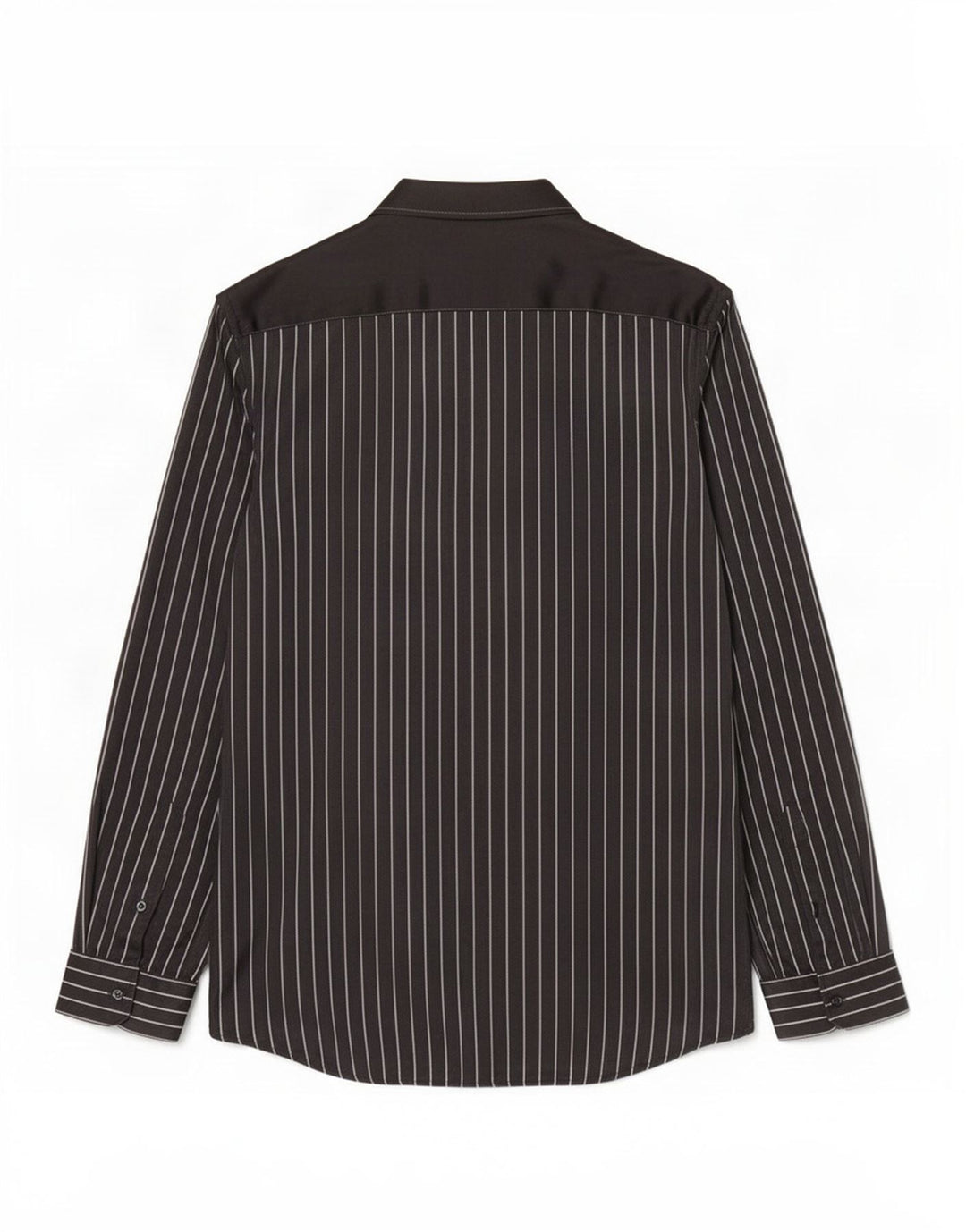 Zara Mens Regular Fit Shirt Small Black Striped Viscose