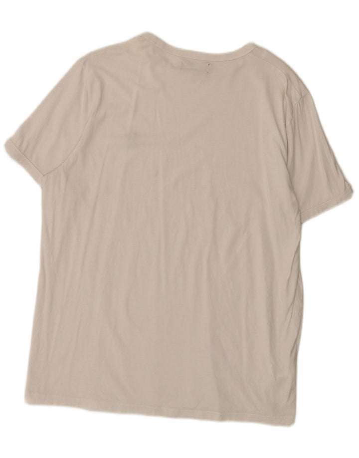 Fred Perry Mens T-Shirt Top XL White Cotton