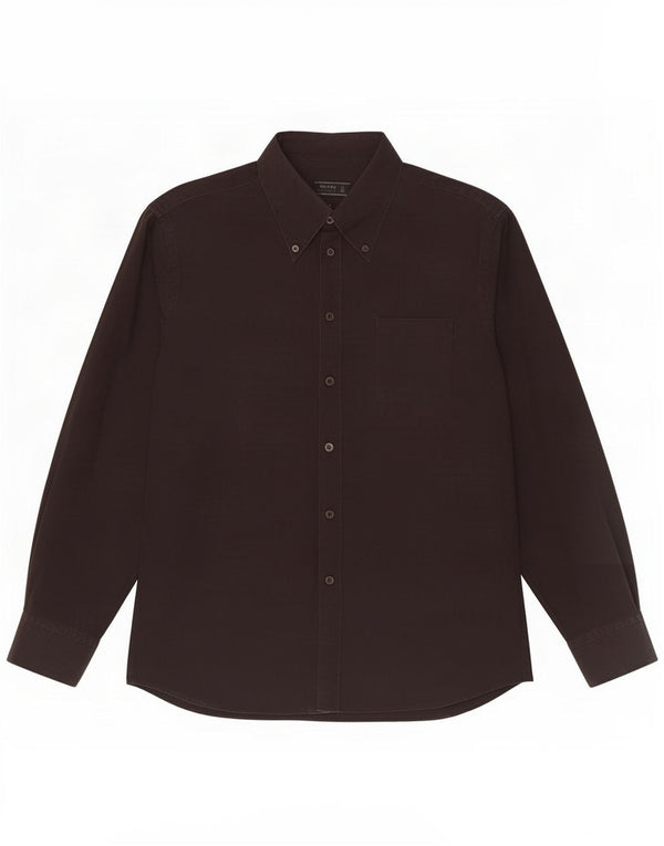 Prada Mens Shirt Size 42 16 1/2 Large Black Cotton