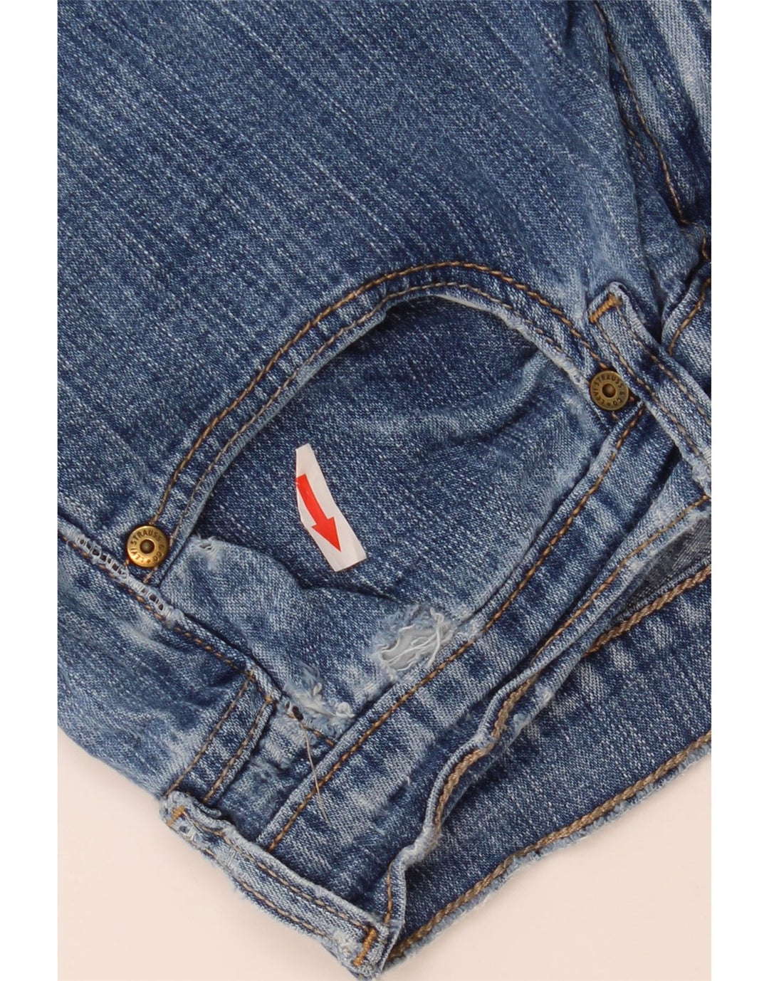 Levi's Womens 515 Bootcut Jeans US 8 Medium W30 L34 Blue Cotton